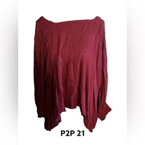 EUC Maurices Maroon Colored Blouse. Size 2xl‎